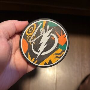 Signed Tampa Bay Lightning Hockey Puck